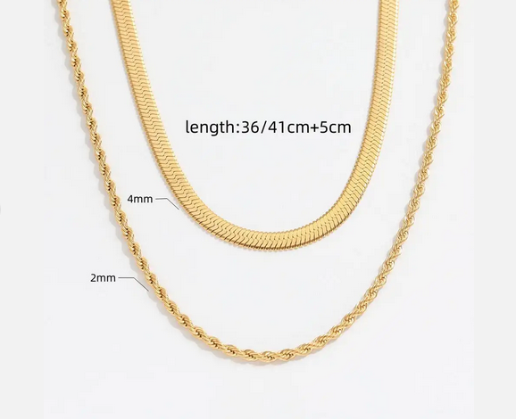 Anya Double Chain Necklace