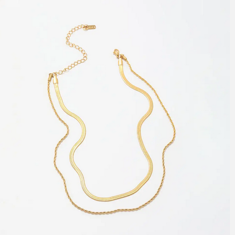 Anya Double Chain Necklace
