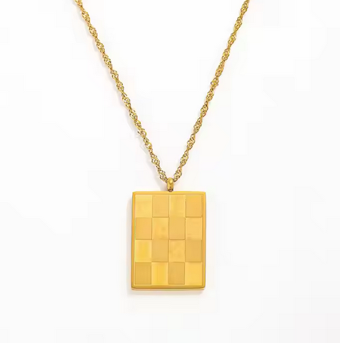 Checkered Necklace