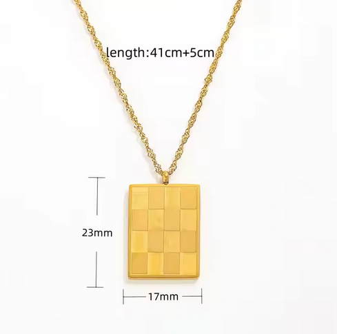 Checkered Necklace