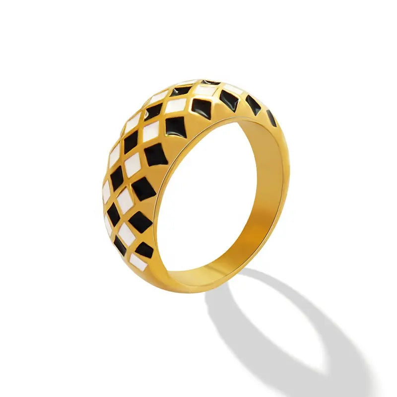 Jaxson Checkered Ring