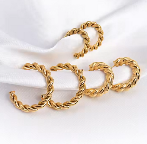 Twisted Rope Earrings