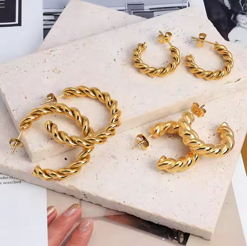 Twisted Rope Earrings