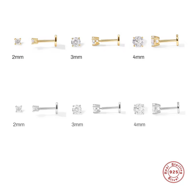 Crystal Flat Head Stud