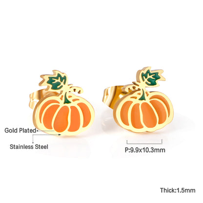 Pumpkin Earrings