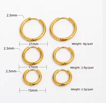 Simple Hoop Earrings