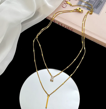 Nia Double Layered Necklace