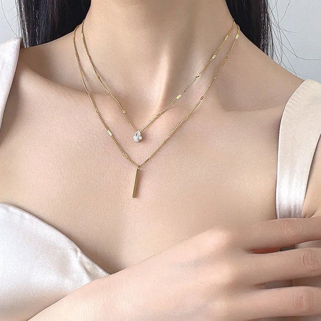 Nia Double Layered Necklace